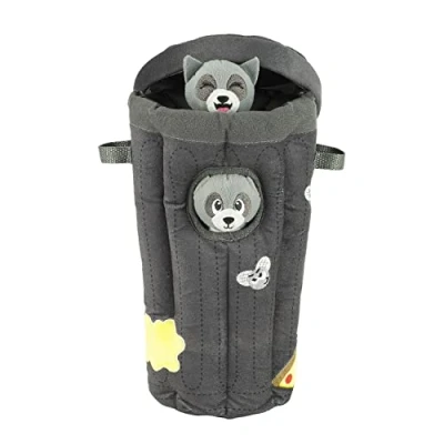 Image of Outward Hound Hide A Raccoon Plush Dog Toy Puzzle