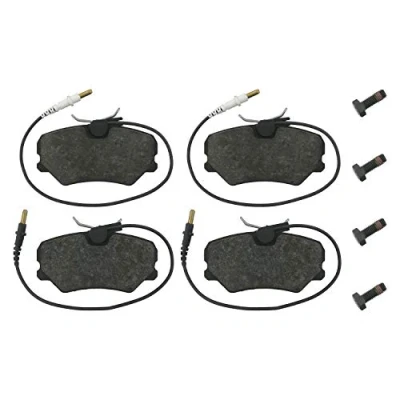 Image of 425095, 425107, 425270 Brake pad set FEBI BILSTEIN 16258 Front Axle incl. wear warning contact with screw CITROËN: C3 I Hatchback