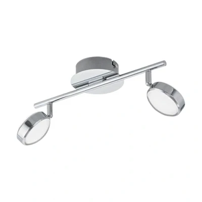 Image of EGLO Salto Indoor 5.4 W Chrome Ceiling Lighting (Living Room, Indoor, Chrome, IP20, Surfaced, Round)