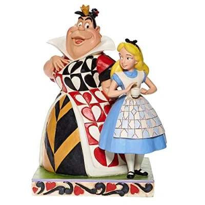 Image of Enesco Jim Shore Alice and Queen of Hearts Disney Traditions