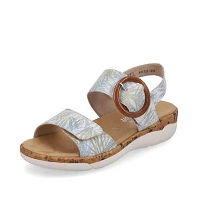Image of Remonte Women Sandals R6853, Ladies Classic Sandals,Removable Insole,Sandal,Summer Shoe,Comfortable,Multi,40 EU / 6.5 UK