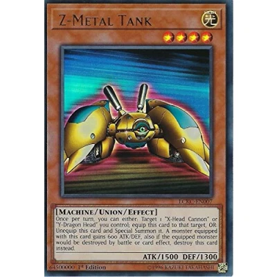 Image of Yu Gi Oh YuGiOh LCKC EN007 1st Ed Z Metal Tank Ultra Rare Card (Legendary Collection Kaiba Mega Pack Single Card)