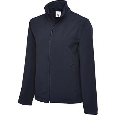 Image of Shoppersbay Uneek Uc612 Classic Full Zip Soft Shell Jacket Navy M