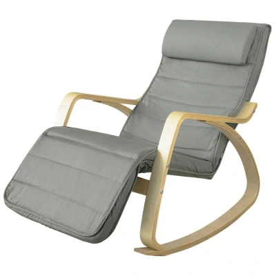 Image of SoBuy® New Comfortable Relax Rocking Chair with Footrest Design, Lounge Recliner (FST16 R)