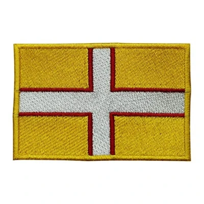 Image of Dorset County Flag Logo Embroidered Iron on Patch Sew Badge Applique for Clothes