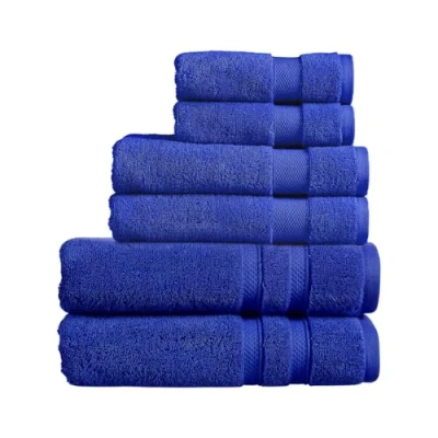 Image of Christy Chroma Family Towel Set of 6 2 Hand Bath Sheets Highly Absorbent Heavyweight 675GSM Bold and Bright Soft Smooth Shower Towels 100% Cotton Lazuli Blue