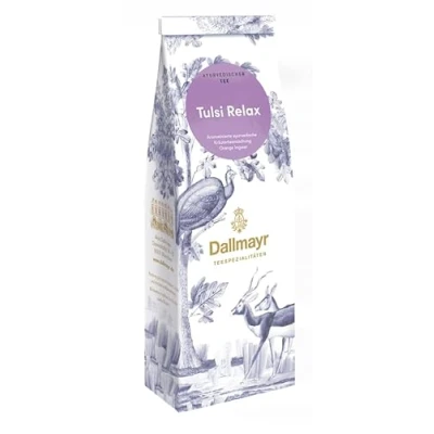 Image of Tulsi Relax Orange Ginger Loose Leaf Herbal Tea 100 g Dallmayr Germany