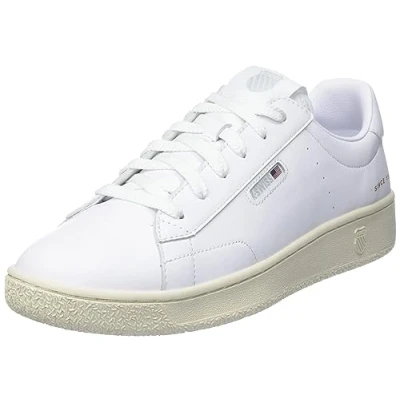 Image of K Swiss Men&#039;s Slammklub Cc Sneaker, Wht Vintage, 7 UK