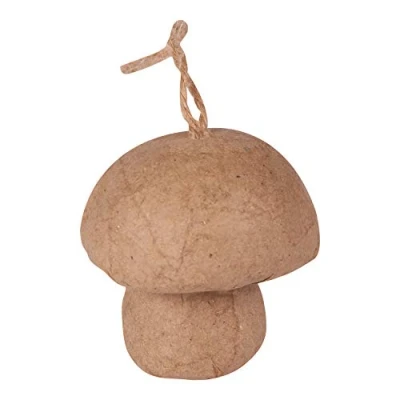 Image of Décopatch Ref NO044C Mushroom to Hag Papier Maché Object Decorate 5.5 x 6cm with Papers &amp; PaperPatch Glue, Glitter, Paints