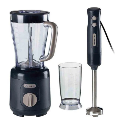 Image of ARIETE Breakfast Jug Blender &amp; 3 in 1 Hand Bundle Dark Grey, Silver/Grey