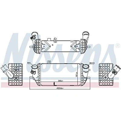 Image of 4881576 Intercooler NISSENS 96144 without EGR valve