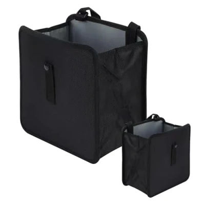 Image of Qivine 2 Pack Car Rubbish Bin, Folding Trash Can Hanging Bins for Back of Car, Waterproof Bin Bags Waste Paper Container Large Garbage Storage Organiser Tidy Car/SUV/Truck