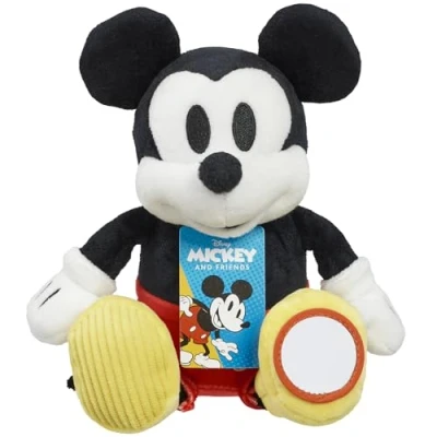 Image of Rainbow Designs Official Disney Baby Mickey Mouse &amp; Friends Toy Activity Soft Sensory Fun Newborn