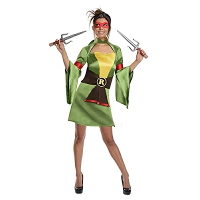 Image of Rubie&#039;s Teenage Mutant Ninja Turtles TMNT Lady Raphael Adult 3887254 S Original Green