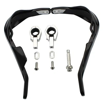 Image of GOOFIT 1&quot; Aluminium Alloy Handlebar Hand Brush Guards Protector Handguards Kit Replacement For Suzuki Motocross Motorcycle Off road Pit Dirt Bike ATV Black