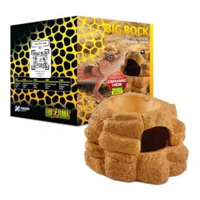 Image of Exo Terra Big Rock Small Ceramic Cave with lid