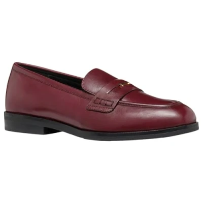 Image of Geox Women&#039;s D Cloridie A Moccasin, Wine Red, 5.5 UK