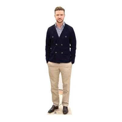Image of Star Cutouts Ltd Justin Timberlake 182cm Lifesize Cardboard Cutout, Skin, Regular
