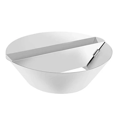 Image of Onlyfire Stainless Steel BBQ Fuel Dome Round with Water Sink Charcoal Briquette Box