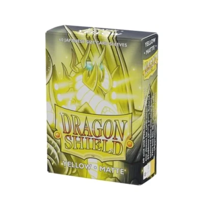 Image of Dragon Shield ART11114 (60) Nein Japanese Size Sleeves 60pk, Matte Yellow
