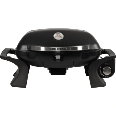 Image of George Foreman GFSBBQ1 Go Anywhere Portable Gas BBQ 1 Burner Black