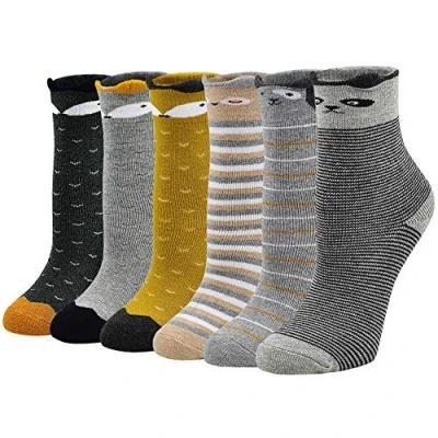 Image of PUTUO Girls Kids Thermal Socks: Thick Winter Socks Girl Boys Warm Fluffy Animal Funny Novelty for 5 7 Year Old Children