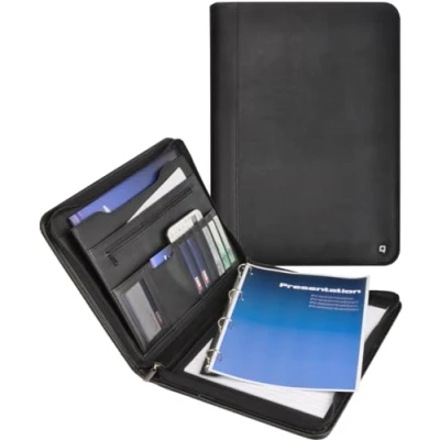 Image of DESQ® 3681 A4 Writing case with 25 mm Ring Mechanism, All Round Zip, Dutch Design