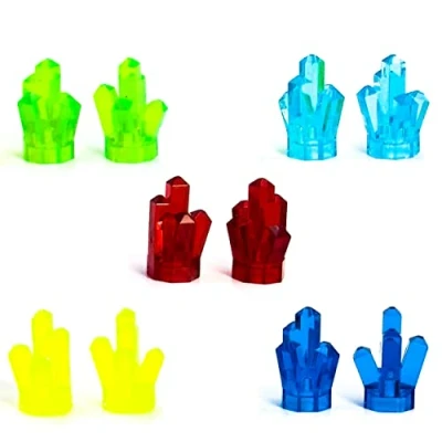 Image of Lego Power Miners 10 Crystals in 5 Difrent Coulors