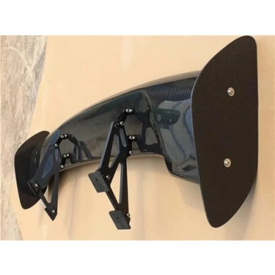 Image of Rear Spoiler Wing Universal 57&quot; Auto 3D 3DI GT For JDM Racing Car Trunk Carbon Fiber Spoiler(ABS Glossy black)