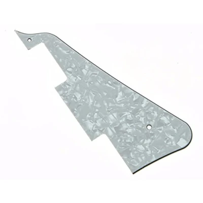 Image of Dopro White Pearl Guitar Pick Guard Scratch Plate Fits USA Standard LP Les Paul