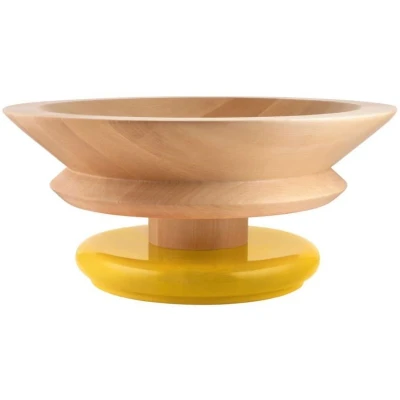 Image of Alessi Bowl Twergi ES15 Yellow ø 30 cm by Ettore Sotsass