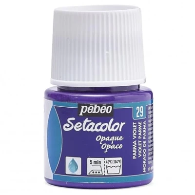 Image of Pebeo Setacolor Opaque Fabric Paint 45 Milliliter Bottle, Parma Violet,Parma Violet