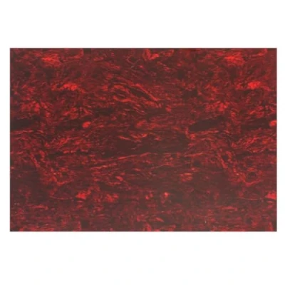 Image of Musiclily 20x25cm Acoustic Guitar Self Adhesive Pickguard Blank Material Scratch Plate Sheet, Red Pearl