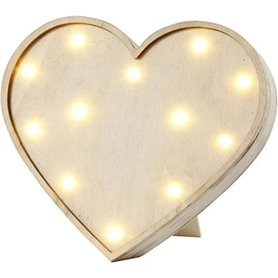 Image of Light Box Heart 21x23cm