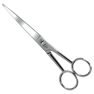 Image of Nippes Solingen Hairdressing Scissors 1 Piece Nickel Plated Steel 17cm
