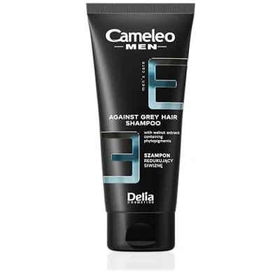 Image of Cameleo Men Shampoo Against Grey Hair Natural Hazelnut Extract Colour Protect Refreshs and Cleans &amp; Scalp 150ml