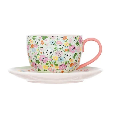 Image of Cath Kidston Feels Like Home Teacup &amp; Saucer