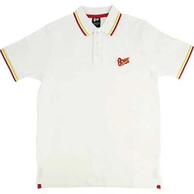 Image of Paradiso Clothing David Bowie Flash Unisex Polo shirt, Size: XXL, White