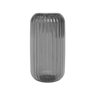 Image of Tacoma Reed Ribbed Glass Smoke Lamp Shade Astro