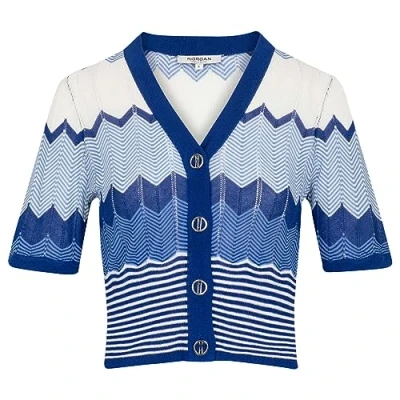 Image of Morgan Women&#039;s 231 mraya Pullover Sweater, Indigo Blue, Medium