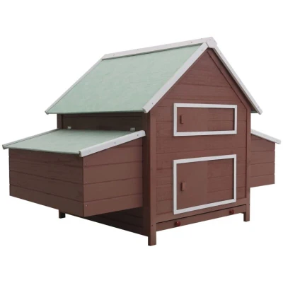 Image of vidaXL Chicken Coop Brown 157x97x110 cm Wood