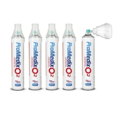 Image of Promedix PR 994 Portable Oxygen Inhaler 12L in a Can 99.4% with Mouthpiece (5)