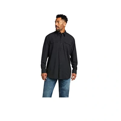 Image of ARIAT Men&#039;s Venttek Outboundclassic Fit Shirt, Black, Large