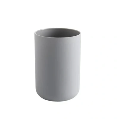 Image of JAMAKALA Bathroom Toothbrush Cups Holder, 300ml Plastic Tooth Brushing Tumbler, Reusable Portable Mouthwash Cup for Drinking Rinsing Toothpaste Vanity Travel (Grey)