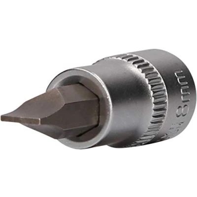Image of BRILLIANT TOOLS BT021862 3/8 Inch Slotted Bit Socket 2 x 8 mm [Powered by KS Tools]