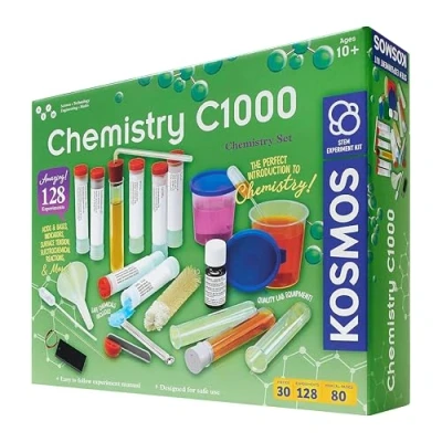 Image of Thames &amp; Kosmos Chemistry C1000, Kids Science Kit, Learning Resources for Concepts and Equipment, STEM Toys Experiments, Age 10+