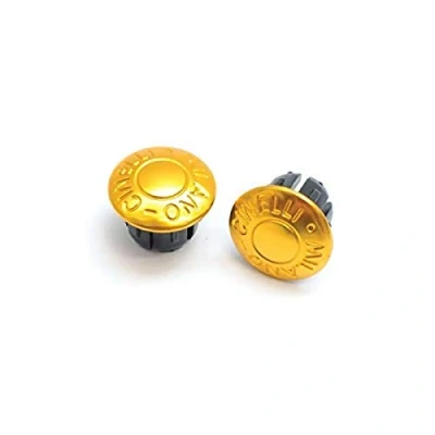 Image of Cinelli Anodized Milano Bar End Plugs Pair, Gold, One Size