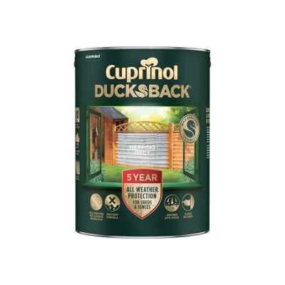 Image of Cuprinol Cuprnol 5 Year Ducksback Herring Grey 5L