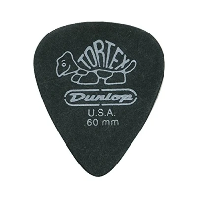 Image of Jim Dunlop 488R.60 Guitar Picks, 0.60 mm, Pitch Black