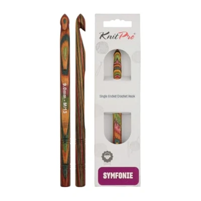 Image of KnitPro 9 mm Symfonie Crochet Single Ended Hooks, Multi Color